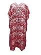 Red Summer Kaftan Dresses Long Caftan Nightgown