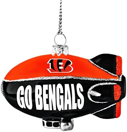 NFL Cincinnati Bengals Glitter Blimp Ornament