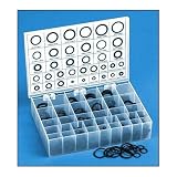 Black Buna O-Ring Kit 70A Duro. 382 Pieces
