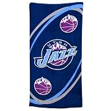 NBA McArthur Utah Jazz 30" x 60" Navy Blue Swirl Beach Towel