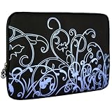 14 inch Purple Fleur Abstract Notebook Laptop Computer Carrying Case Sleeve