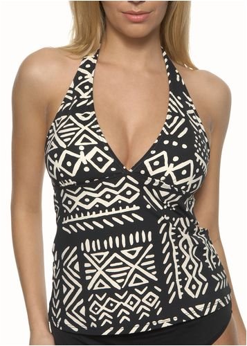 La Blanca Tribal Council halter tankini