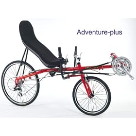 Adventure-Plus Recumbent Bicycle - 26"/20" wheels