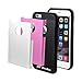 Big Sale Protective Cases for iPhone 6 -Anti Slip and Drop Protection Dual Layer Case with 3 Interchangeable Covers (Pink, Black, White) - Free Screen Protector for iPhone 6 (4.7)