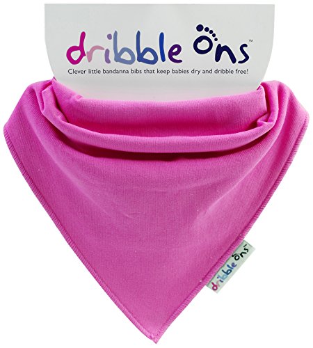 Dribble On Fuchsia Bib Baby Infant Stay Dry Gift Cotton Terry Soft Cloth Girls