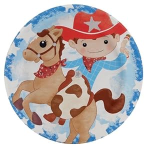 Cowboy Birthday Party Supplies on Cowboy Birthday Party  Cowboy Dessert Plates