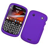 Solid Purple Silicone Skin Gel Cover Case For BlackBerry Bold Dakota 9900