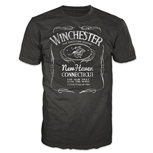 Official Winchester Mens Cotton Western Poster Graphic Printed Short Sleeve T-Shirt