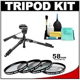 51AryxDrgvL. SL160  Photo Logic 24.5 PL 250 Compact Low Angle Macro Tripod with Case + 58mm Close Up Photography Lens Filter Set for Canon, Nikon, Olympus, Pentax & Sony Digital SLR Cameras