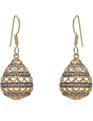 925 Sterling Silver Cz Handmade Designer Dangle Females Gold Plated New Fashion Style Earrings Jewelry