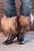 Women's Longhaired Goat Fur Boot Toppers
