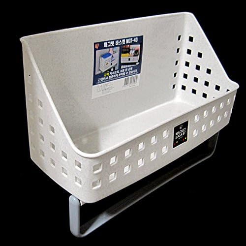 MG-40 Strong Magnet Basket With Towel Ring Refrigerator Magnets Kitchen Storage