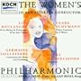 The Women's Philharmonic: Fanny Mendelssohn: Overture (c. 1830) / C. Schumann: Piano Concerto in A Minor, Op. 7 / G. Tailleferre: Concertino for Harp and Orchestra (1927) / Boulanger: D'un Soir Triste (1918); D'un Matin de Printemps (1918)