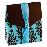 Club Wedd® Tent Favor Box 50-pk. - Brown/ Aqua