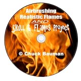 Realistic Flames Airbrushing / Skulls & Flames Project Airbrushing