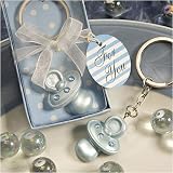 Baby Blue Pacifier Keychain Favor (Set of 18) by Unknown