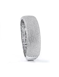 Sterling Silver Cubic Zirconium Bangle
