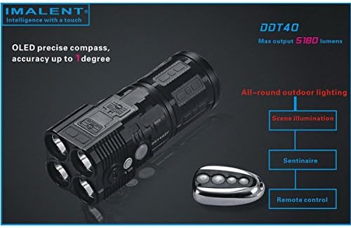 IMALENT DDT40 4xXML2 5180lm Multi-function Searching LED Flashlight