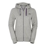 Womens The North Face Logo Full Zip Hoodie Heather Grey
