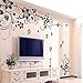 Black Butterfly Vine Wall Decal Removable Vinyl Mural Decal Art Flowers Vine Wall Sticker