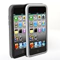 4G Touch Twin Pack Black & Clear Silicone Protective Armour Case Cover + Screen Protector Kit for New Apple iPod Touch 4th Generation - 8GB 32GB 64GB