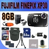 Fujifilm FinePix XP30 14 MP Waterproof Digital Camera with Fujinon 5x Optic ....