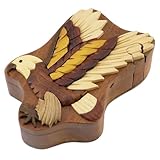 Flying Eagle Secret Handcrafted Wooden Puzzle Box