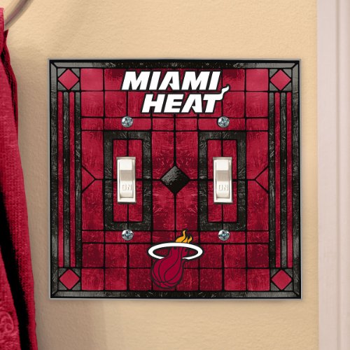 Memory Company Miami Heat Double Switch Cover