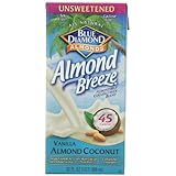 Blue Diamond Almond Coconut, Unsweetened Vanilla, 32-Ounce (Pack of 12)