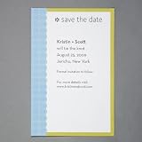 The Knot Blue Dot Save The Date Cards