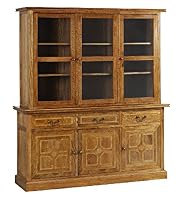 Malabar 3-Door Sideboard & Glazed Top Unit Set Malabar 3-Door Sideboard & Glazed Top Unit Set
