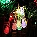 Goldenwide Solar Outdoor String Lights 20 Led Water Drop Solar String Fairy Waterproof Lights Lights Outdoor Solar String lights for Garden,Fixture, Patio, Yard, Home, Parties