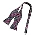 DBA7C07-09 Friendship Woven Microfiber Checkered Self-tied Bowtie By Dan Smith