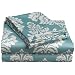 Regency Collection 300 Thread-Count Havana Floral Full Sheet Set, WaterBlue