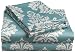 Regency 300 Thread-Count Havana Floral Queen Sheet Set, WaterBlue