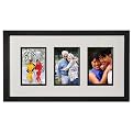 Via Venta 3-Photo Frame - Black (4x6")
