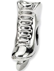 Reflection Beads Silver Ice Skate Sports Bead