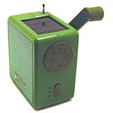 Kikkerland Dynamo Solar and Crank Emergency Radio, Green