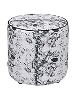 APOLENA Fodera Pouf (Blanco/Negro)