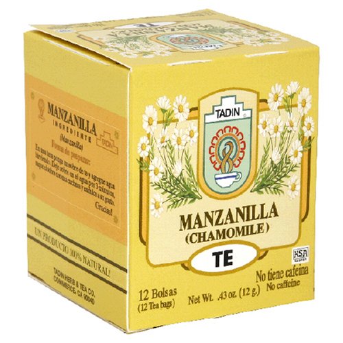 Tadin Tea, Manzanilla (Chamomile) Tea, 12-Bag, 12-Count Boxes (Pack of 2) by Tadin Herb and Tea