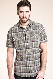 North Coast Pure Cotton Dobby Checked Shirt