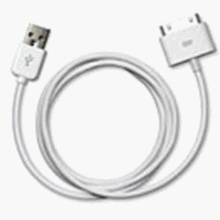 Apple Dock Connector to USB Cable for iPod (White)