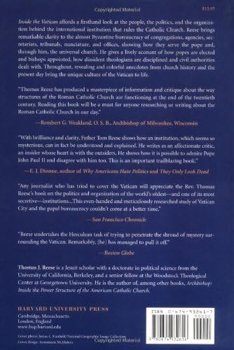 Inside the Vatican: The Politics and Organization of the Catholic Church