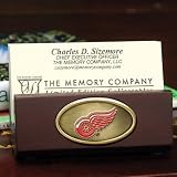 NHL Detroit Red Wings Wooden Business Card Holder