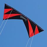 Revolution 1.5 SLE Quad Line Stunt Kite Red Black Made in the USA