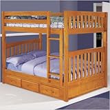 Honey Full Over Full Bunk Bed