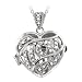 Silver-Tone Diamond Accent MOM Heart Locket Necklace