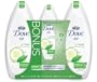 Dove Go Fresh Cool Moisture Body Wash, Value Pack (Bonus Body Wash 6.67 Ounce with Free Body Pouf)