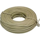 Jasco 26582 100 Ft Telephone Line Cord - White