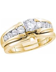 0.94CT DIAMOND 0.44CT CENTER ROUND BRIDAL SET
